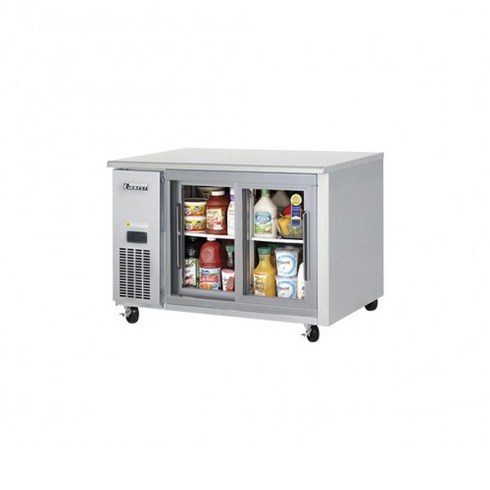 부성 에베레스트 업소용 냉장고 냉장 테이블 유리도어(Sliding Door), B120CH-2RROS-E