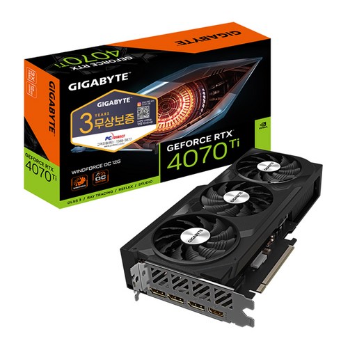 GIGABYTE 지포스 RTX 4070 Ti WINDFORCE OC D6X 12GB 피씨디렉트