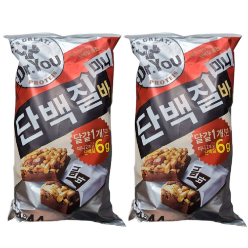 오리온 닥터유 단백질바 미니 13.5g x 88개입 프로틴바, 594g, 2개