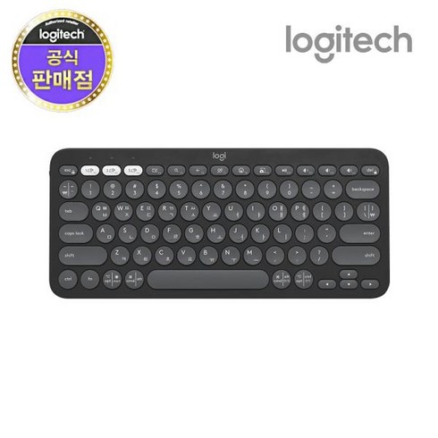 로지텍 무선키보드, 텐키리스, 스모키 블랙, K380S