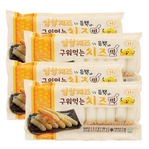 임실구워먹는치즈 - [맛떡] 임실치즈 가득 구워먹는 치즈떡, 350g, 4개