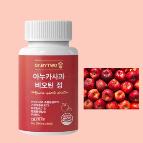 닥터바이투 아누카사과 비오틴 정[600mg 60정), 60정, 1개