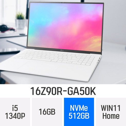 LG전자 2023 그램16 16Z90R-GA50K, WIN11 Home, 16GB, 512GB, 코어i5, W