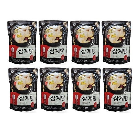 100 국내산 곡물 유황먹여키운 닭 삼계탕1kg X 5팩  - 35년 닭고기 전문 밀리원 유황 삼계탕 1000g 대용량 / 여름 몸보신 보양식 초복 중복 말복, 1kg, 8개