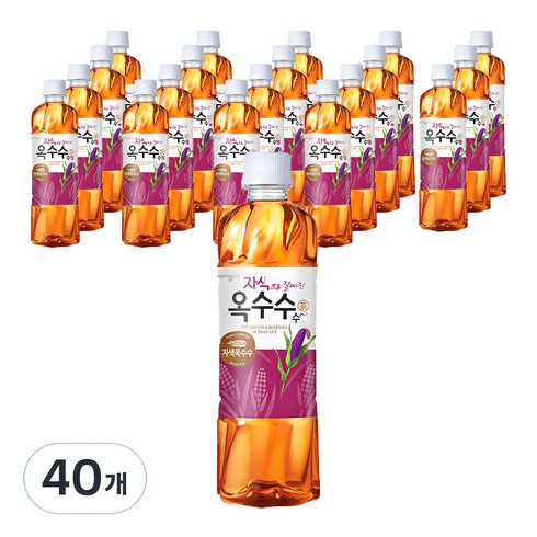 웅진 자색으로 잘빠진 옥수수수염차, 40개, 500ml