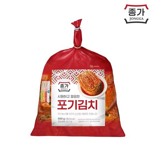 [종가 김치]포기김치(중부식) 900g, 단품