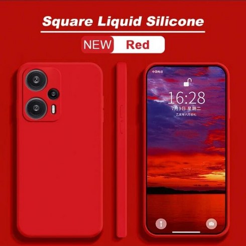 Poco F5 F 5 PocoF5 Pro 케이스 액체 실리콘 소프트 커버 샤오미 충격 방지 휴대폰