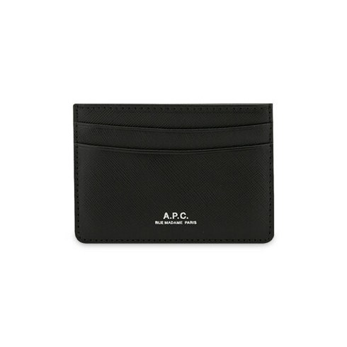 apc카드지갑 - A.P.C.(아페쎄) 아페쎄 남성 로고 안드레 블랙 카드지갑 PXBJQ H63028 LZZ