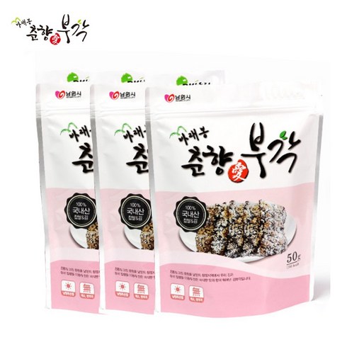 바래봉 남원 춘향애 놀면뭐하니 화사 김부각 수제 찹쌀 김 부각 50g 3봉, 3팩