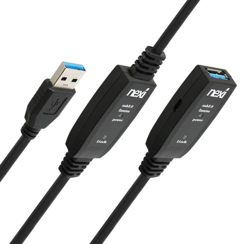 (NEXI) USB연장케이블 USB3.0리피터 5M~20M 신호증폭칩셋 유전원, 15M[NX1302], 1개