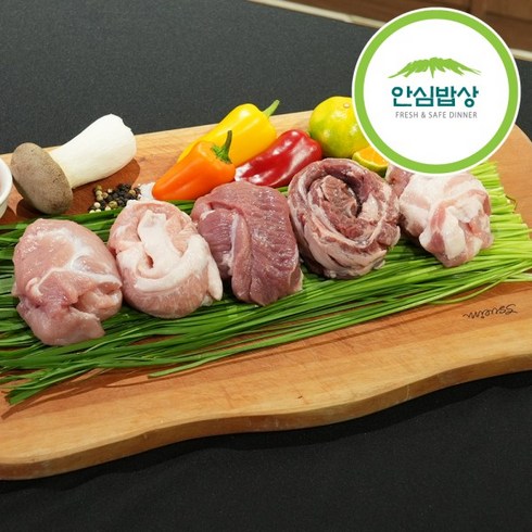 안심밥상 총2kg 한돈 뒷고기 500g x 4팩, 1