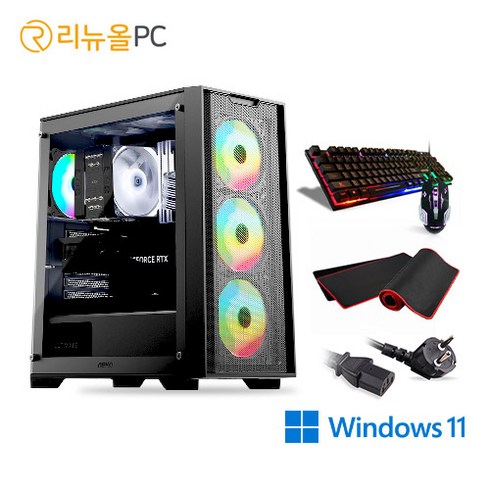 리뉴올pc - 리뉴올PC i5 사무용 데스크탑 조립PC 가정용 HDMI 지원 정품 윈도우 11 Home