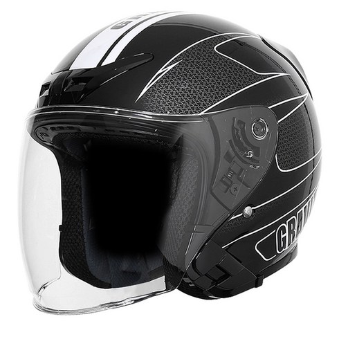 그라비티 G-7 블랙/화이트 / 초경량 가성비 헬멧