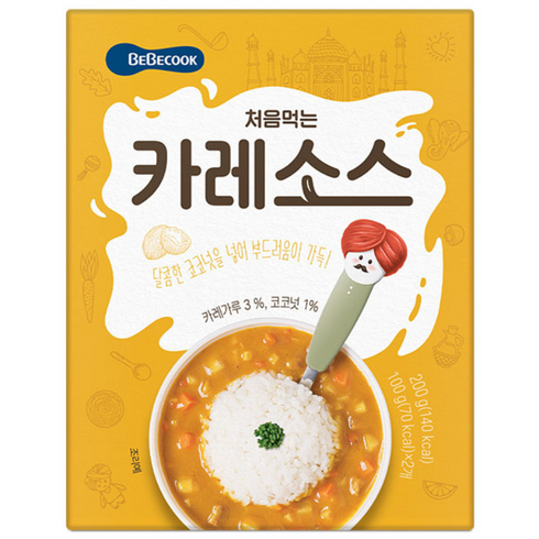 베베쿡 처음먹는 덮밥 소스, 카레, 200g, 1개