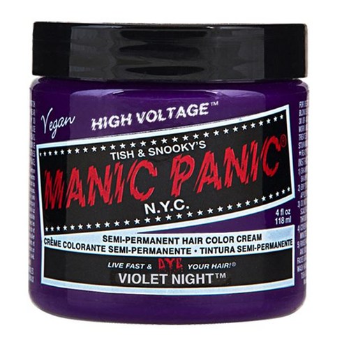 MANIC PANIC 매닉패닉헤어컬러 염색약 헤어매니큐어, VIOLET NIGHT, 1개, 1개