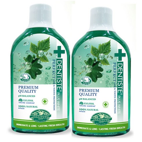 덴티스테 내츄럴 오랄린스, 700ml, 2개