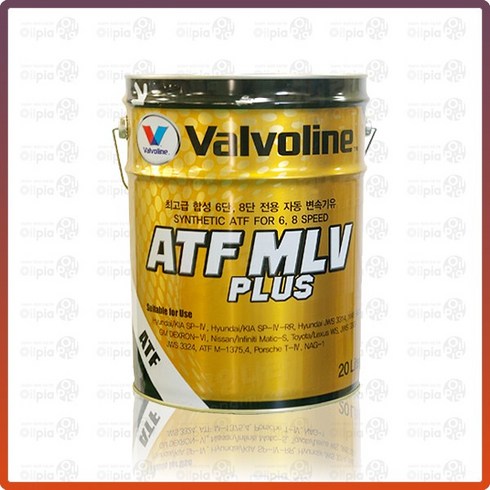 Valvoline ATF MLV 20L 자동변속기 오일 미션오일, 1개