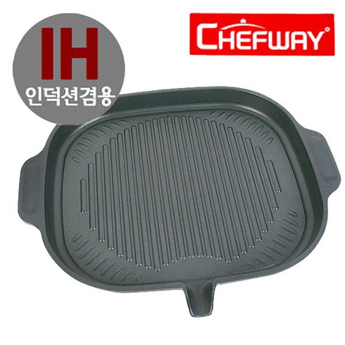 쉐프웨이 IH 인덕션 메가스톤코팅 구이팬, 1개, 32 x 29cm