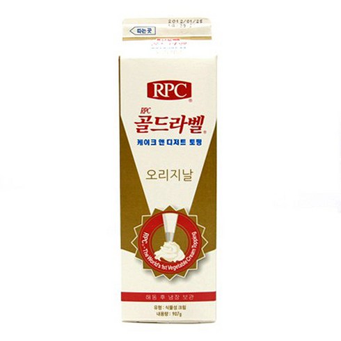 [아이스박스포장] 쿠킹스토리 골드라벨 생크림 1000ml, 907g, 1개