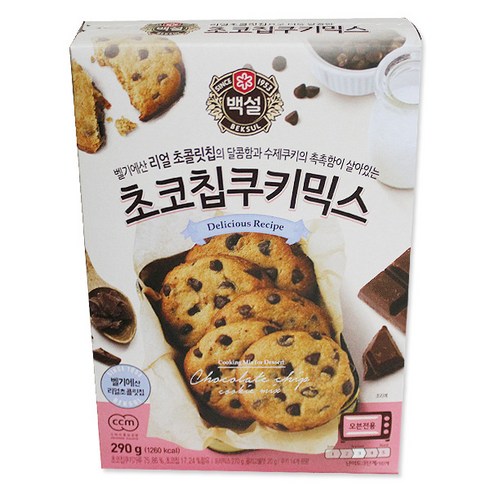 백설 초코칩쿠키믹스, 290g, 10개