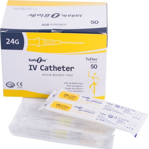경기의료 정맥카테타(I.V Catheter) 24G 0.75inch 판매단위:박스(50개, 1박스