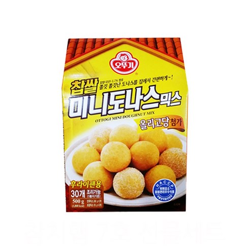오뚜기 찹쌀 미니도나스믹스 500g, 1개