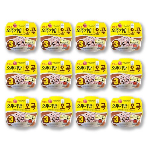 예이니식품 맛있는 오뚜기 오곡밥 잡곡곡물햇반흑미현미, 210g
