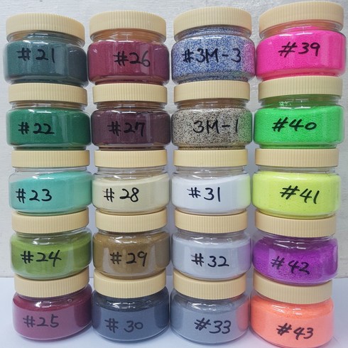 칼라석채(색모래), 23-민트, 1통