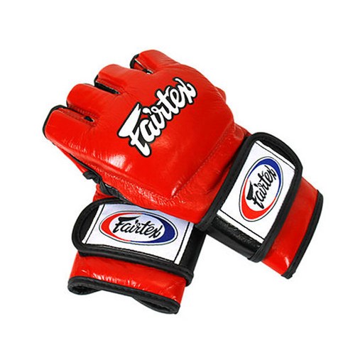 Fairtex 페어텍스 오픈핑거 MMA글러브 FGV12 Ultimate Combat Gloves, 레드