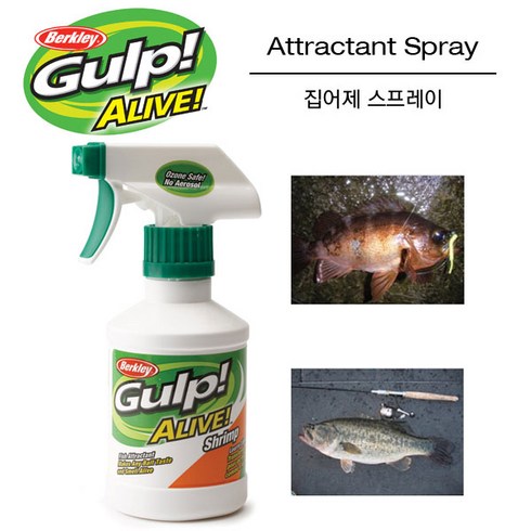 버클리 걸프 얼라이브 집어제 스프레이, 오징어향, 오징어향, 1개