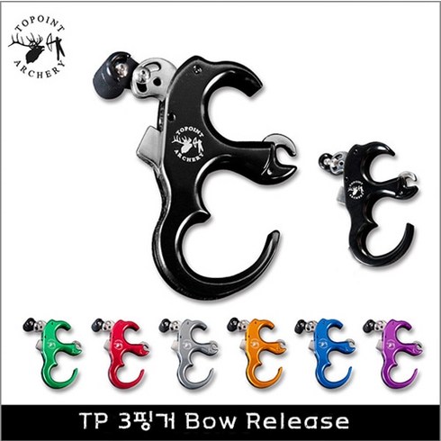 정글맥스 컴파운드보우 TP 3핑커 보우 릴리즈, 레드, 1개