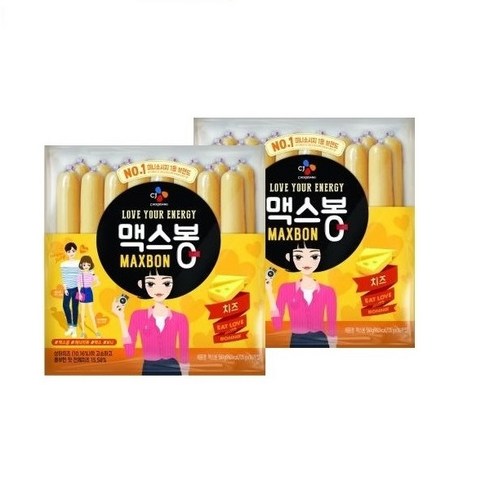 맥스봉 치즈 15p, 525g, 2개