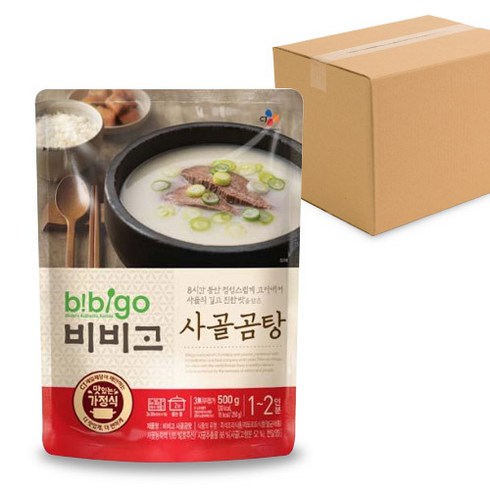 비비고 사골곰탕, 500g, 16개