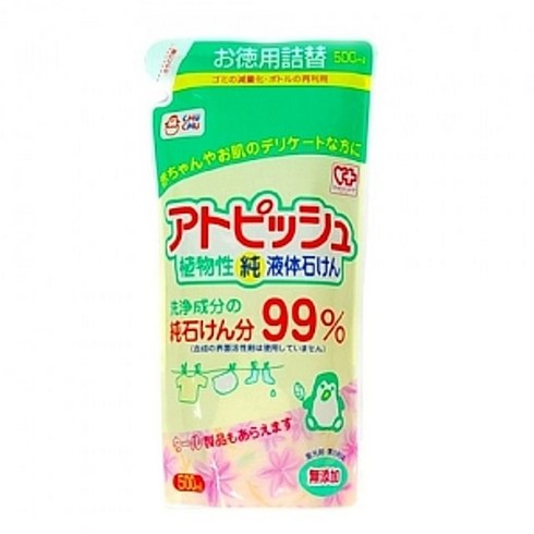 (쭈쭈베이비)식물성 액상세제 리필 500ml, 1개