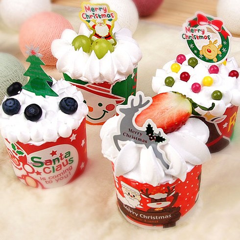 달곰베이킹 크리스마스 케익만들기세트, 1개, 04-크리스마스-컵케익12개만들기-A세트