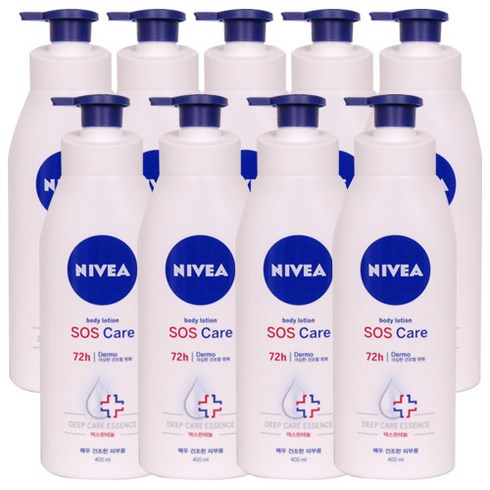 니베아 SOS케어 바디로션 400ml, 9개