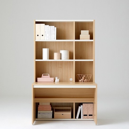 한샘 샘 전면책상세트 120cm 일반형 시공, 색상:크림화이트(A)