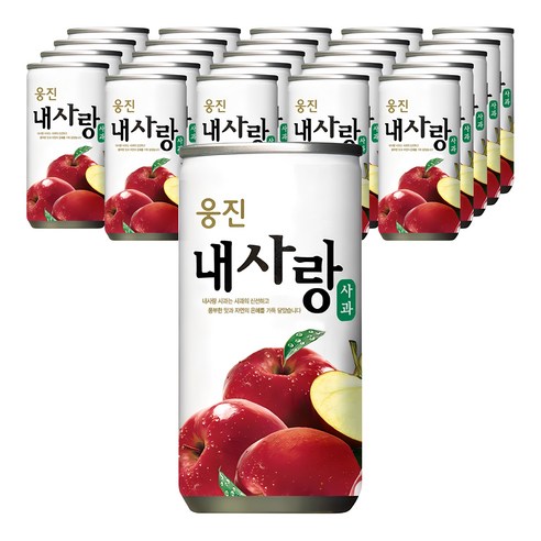 자연은 내사랑 사과 과일주스 180ml, 90개