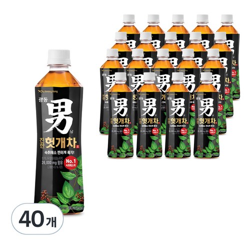 광동 진한 헛개차, 500ml, 40개