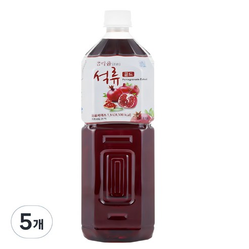 파낙스 참다음 석류 골드 음료베이스, 1.5L, 5개