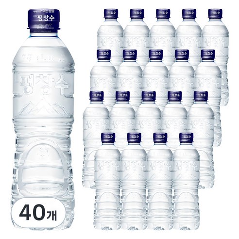 강원 평창수 무라벨, 500ml, 40개