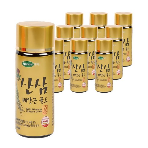 한미헬스 산삼배양근 골드 건강음료, 100ml, 50개