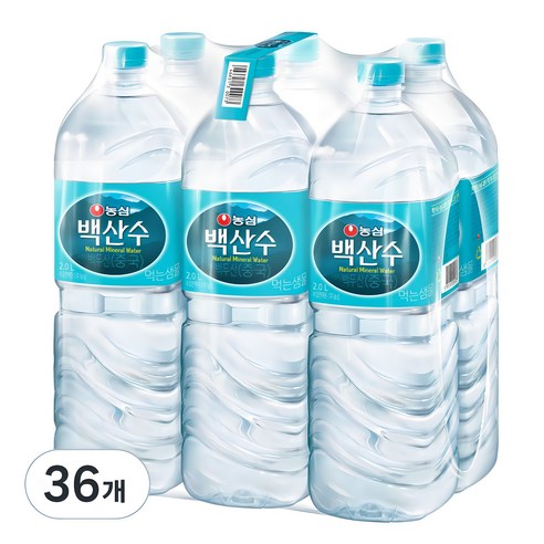 농심 백산수, 500ml, 80개