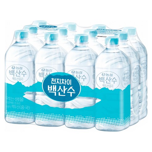 백산수 무라벨, 1L, 12개