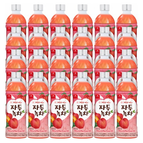 웰그린 스위츠 자두녹차 페트음료, 500ml, 24개