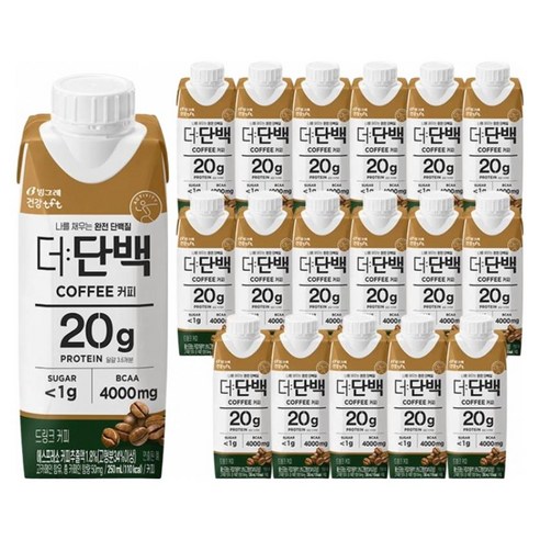 빙그레 더단백 드링크 커피, 250ml, 9개