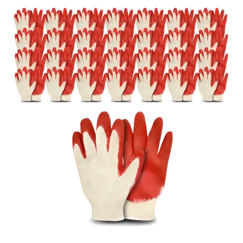 막시무스 고급형 반코팅장갑, 50개, 레드 
안전/호신용품