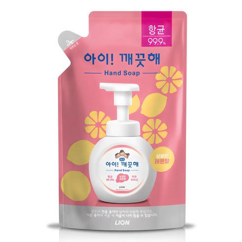 아이깨끗해 핸드워시 레몬향 리필형, 200ml, 1개