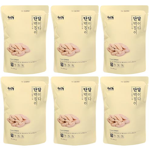 자연공유 단백질이 답이다 과자 오리지널, 50g, 6개