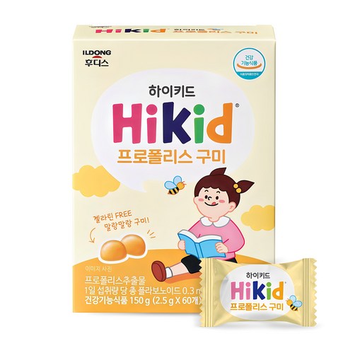 일동후디스 하이키드 프로폴리스 구미 60p, 1개, 150g